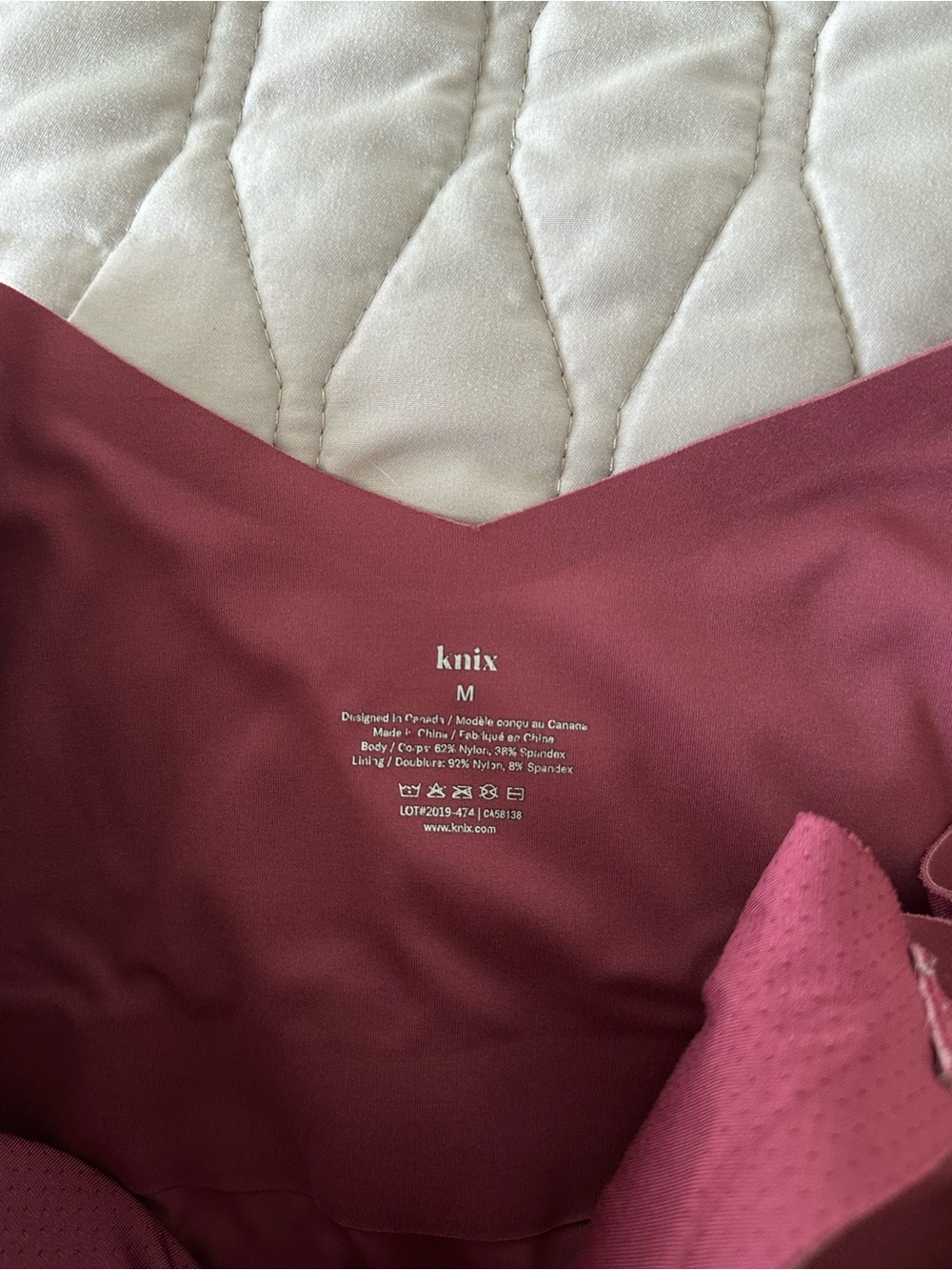 NWOT Knix LuxeLift Contour Bodysuit Seamless Shapewear Wine Burgundy Adjustable - Picture 3 of 7